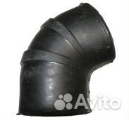 Патрубок воздушного фильтра д.120мм (с ребрами) ка