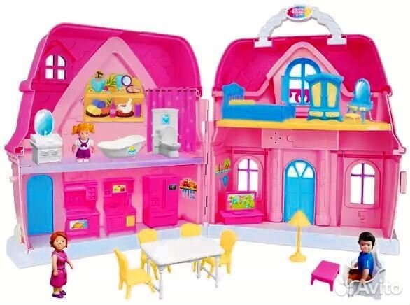 Кукольный домик с мебелью