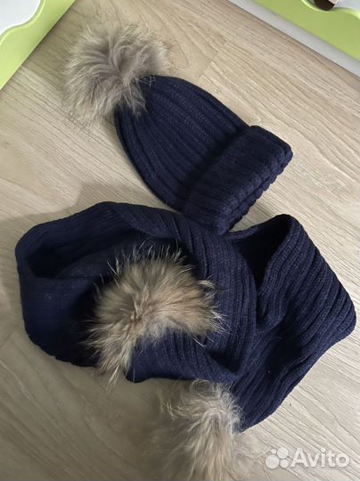 Коплект шапка + шарф новый