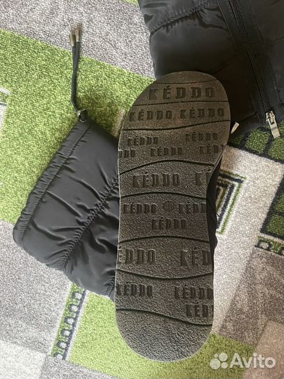 Сапоги женские натуральная кожа, дутики keddo