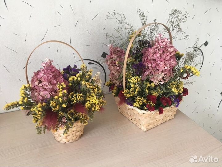 Корзина сухоцветов