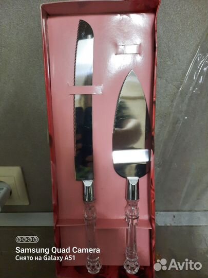 Нож и лопатка для торта