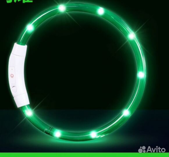 Светящийся ошейник для собак, 55 см