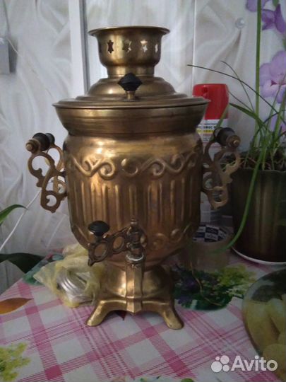 Самовар латунный СССР