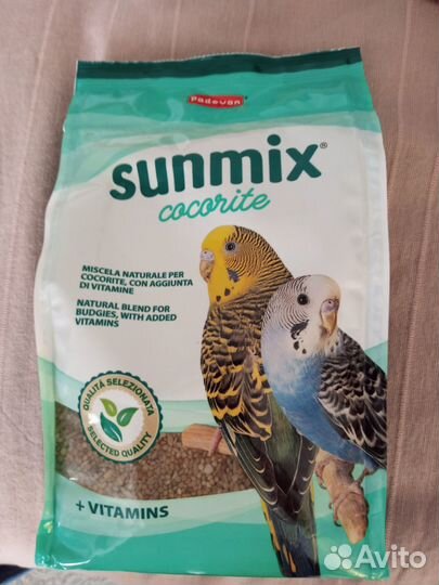 Корм для волнистых попугаев Padovan sunmix