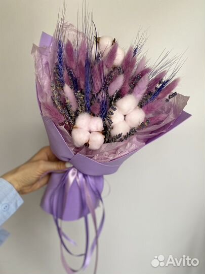 Лаванда, букет из сухоцветов