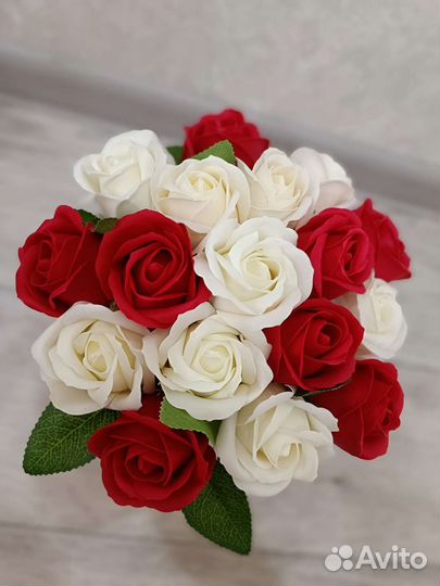 Букет из мыльных роз. Цветы