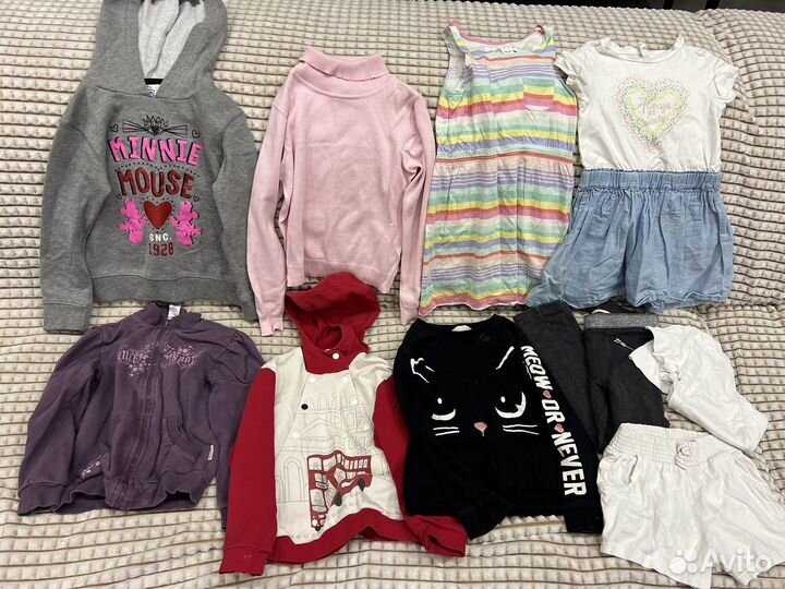 Пакет вещей на девочку размер 110
