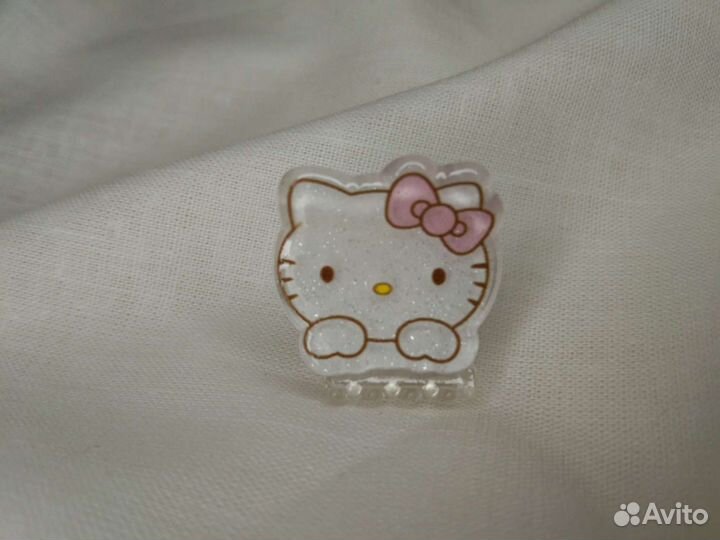 Заколки хелло китти hello kitty украшеие крабики