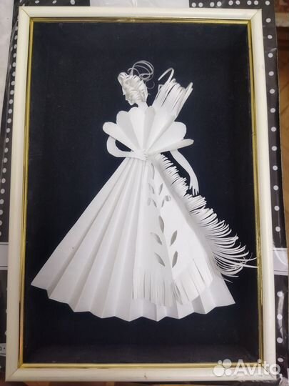 Картина, ручная, из бумаги