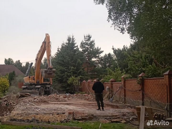 Расчистка участка спил деревьев корчевание