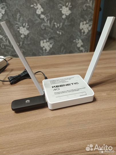 4g модем huawei E3372H + WiFi роутер keenetic 4G