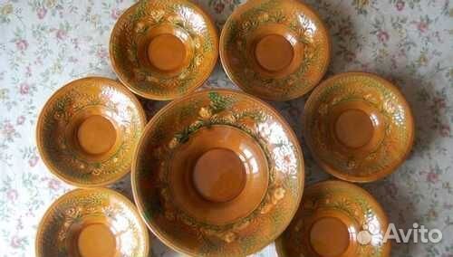 Салатники СССР керамические набор 7 шт