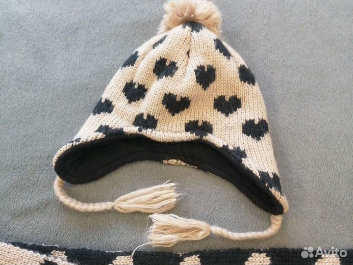 Комплект шапка и шарф женский новый
