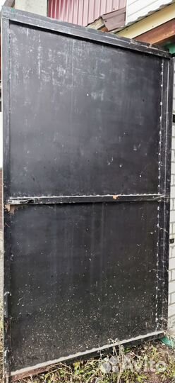 Ворота гаражные металлические распашные бу