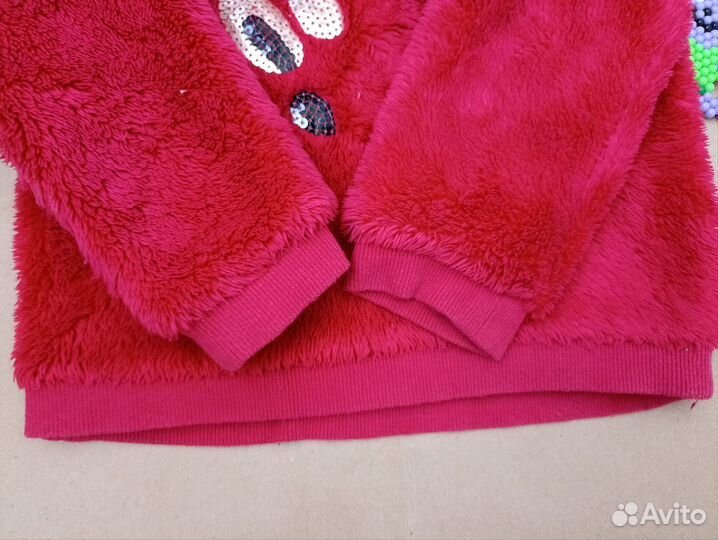 Пушистый свитшот H&M на девочку р. 98