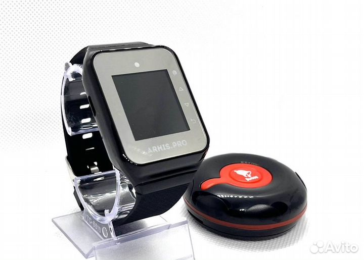 Влагозащищенная кнопка вызова официанта и часы