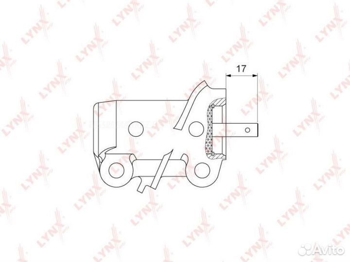 Lynxauto PT-1030 Натяжитель ремня грм