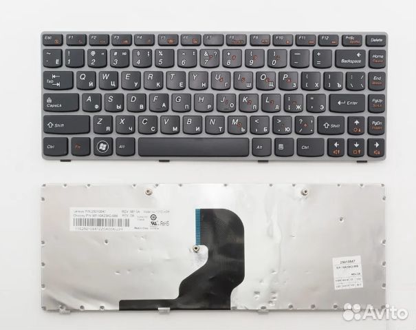 Клавиатура для ноутбука Lenovo Z450, Z460, Z460A