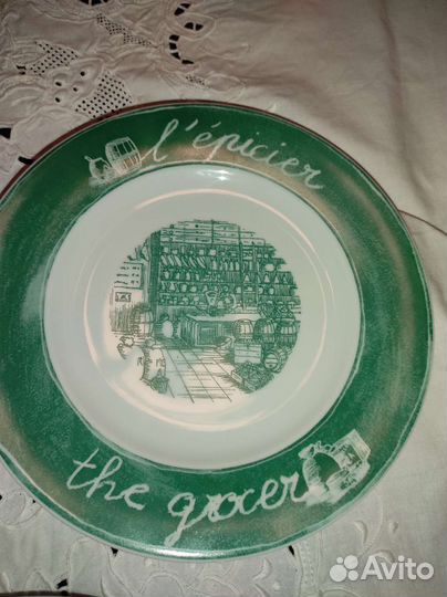 Фарфоровые тарелки набор.6шт Limoges. (Лимож)