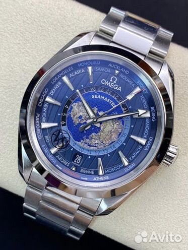 Часы Omega Seamaster Aqua Terra GMT Worldtimer