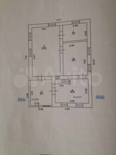 Дом 60 м² на участке 6,5 сот.
