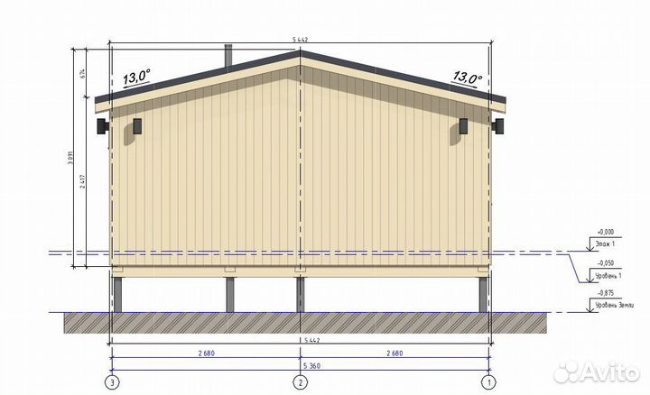 Баня каркасно - модульная