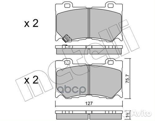 Колодки тормозные infinity FX35/FX37/FX50 08- п