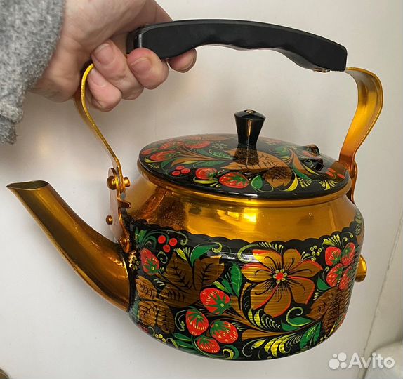 Электрический расписной чайник 1987г. СССР