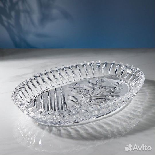 Блюдо «Роза», хрусталь