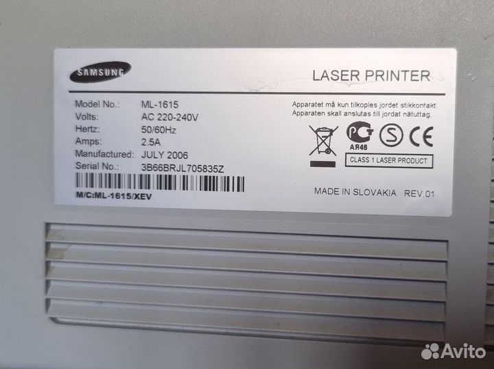 Принтер лазерный samsung