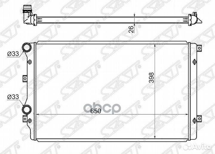 Радиатор Audi A3 03-13 / Skoda Octavia 04-13