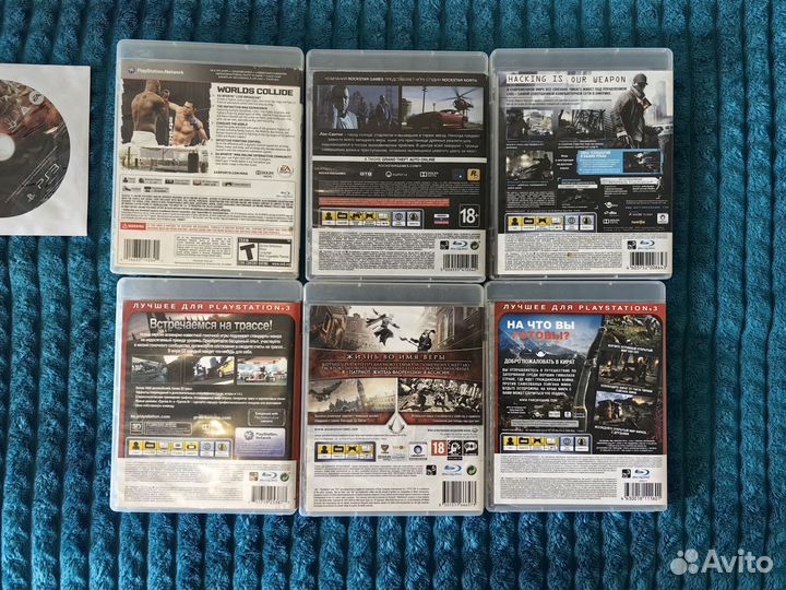 7 дисков для приставки PS3