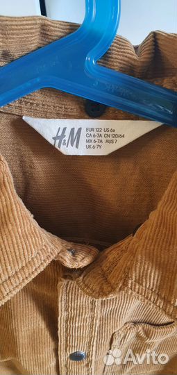 Вельветовая рубашка hm 122