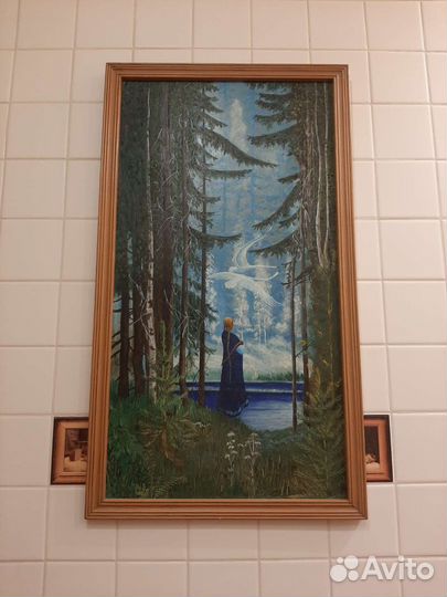 Картина маслом на холсте 33 х 64 см