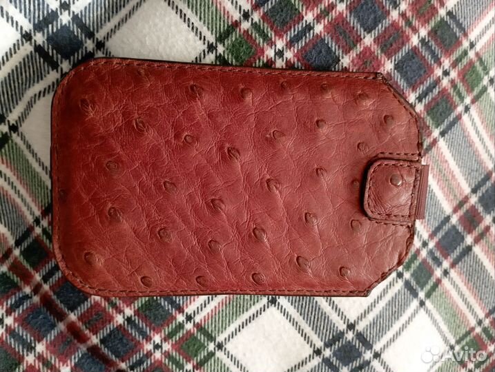 Чехол для телефона из кожи страуса