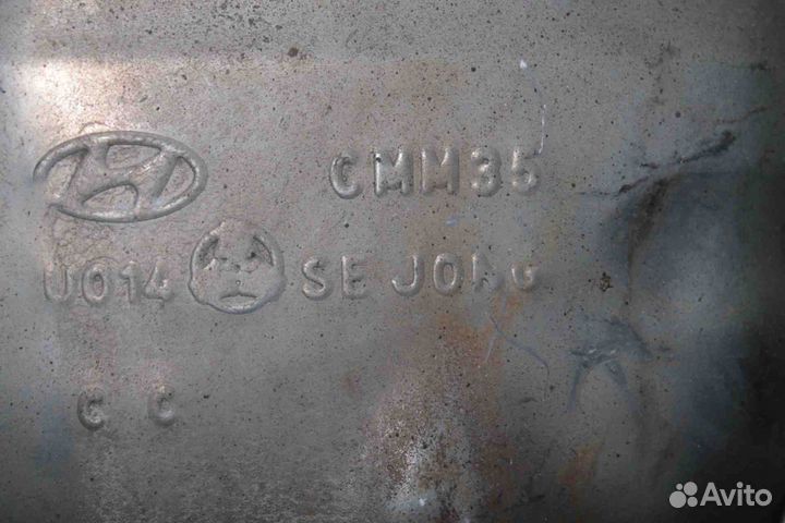 Глушитель основной левый Hyundai Santa Fe (CM)