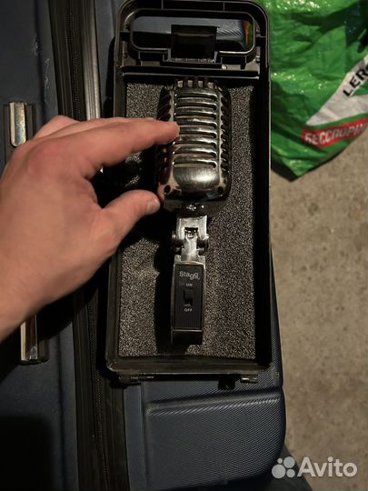 Винтажный Ретро Микрофон Stagg SDM100