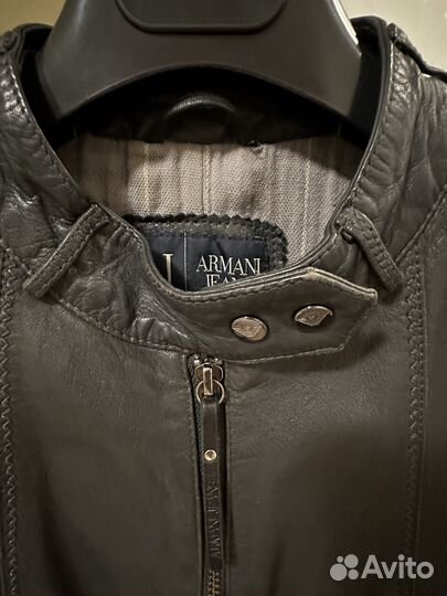 Куртка кожаная Armani jeans