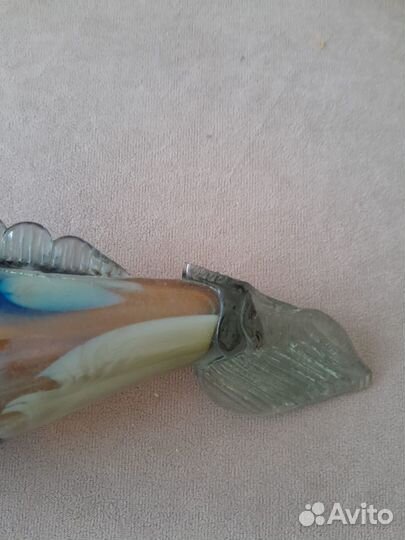 Рыбка из гутного стекла СССР