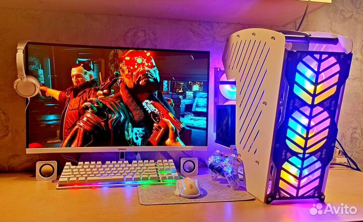 Белый игровой пк в сборе (рассрочка без банка)
