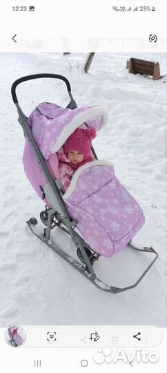 Коляска санки