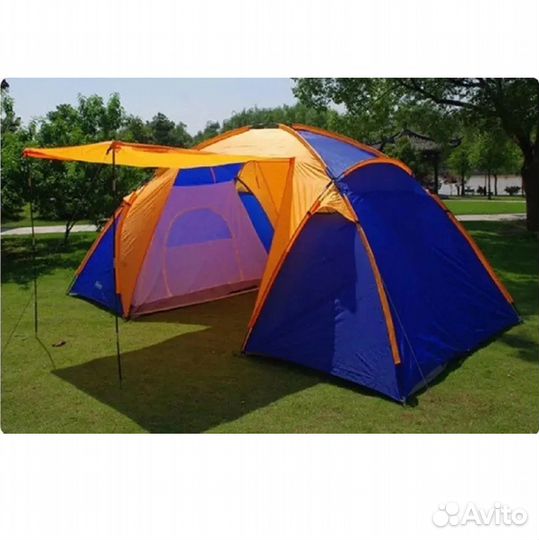 Палатка туристическая 4х местная, 2 комнаты