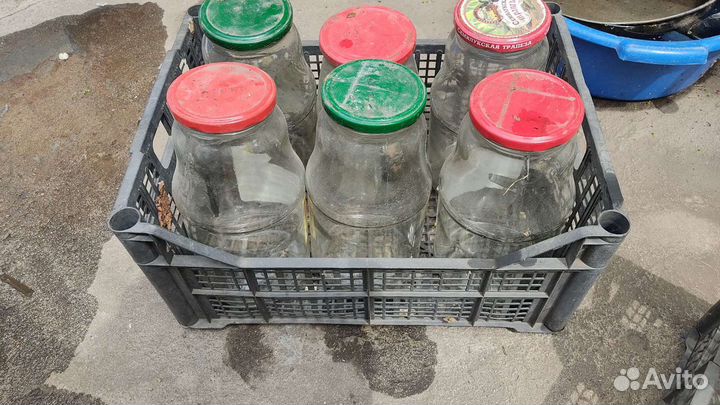 Банки стеклянные, бутылки