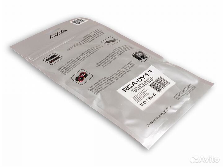 Aura Y-коннектор RCA 1 мама / 2 папы 0.2 метра