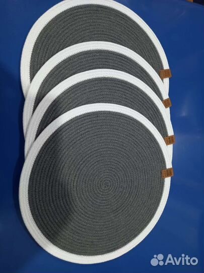 Сервировочная салфетка/плейсмат из хлопкового шнур