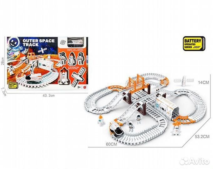 Космическая база-трек от батареек, в ассортименте