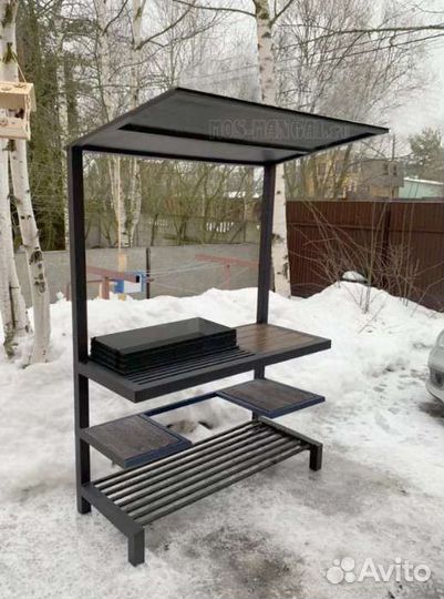 Мангал с крышей