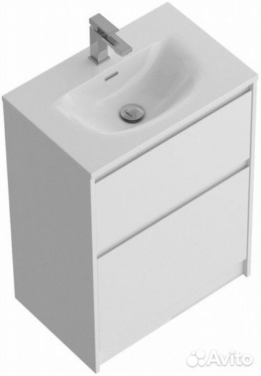 Тумба с раковиной BelBagno Kraft 39-70-PIA-BB-8099-3-70 Bianco Opaco