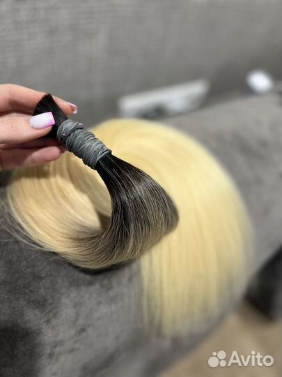 Волосы на срезы люкс 50/60см